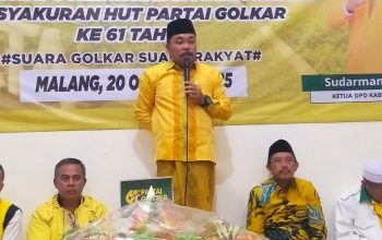 Dirgahayu ke-61 Partai Golkar, Sudarman: Golkar Harus Tetap Jadi Pelopor Pembangunan Bangsa
